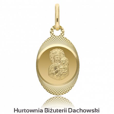Medalik złoty Matka Boska Częstochowska