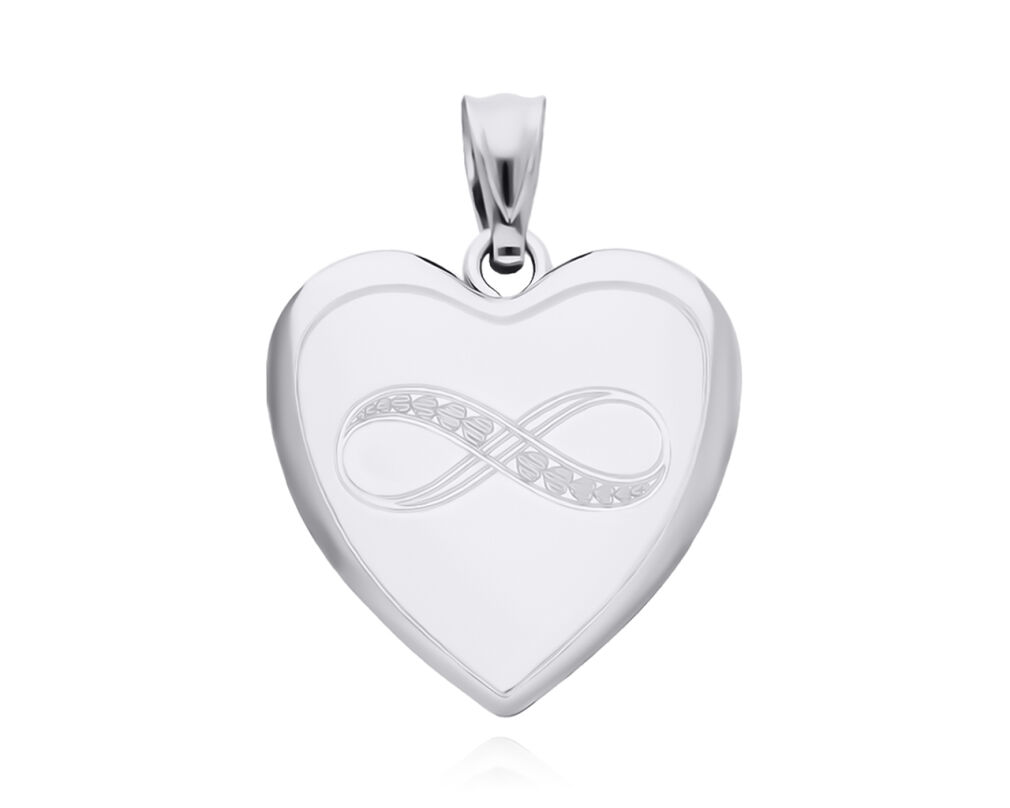 Sekretnik srebrny serce z infinity pr.925