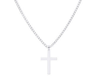 Srebrny krzyżyk duży gładki pr.925 - 2