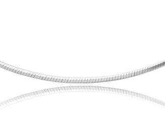 Łańcuszek srebrny rodowany splot linka - 2