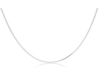 Łańcuszek srebrny rodowany splot linka - 3